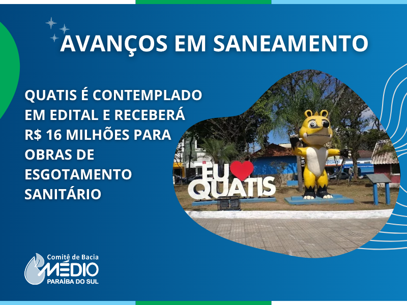 Município de Quatis é contemplado com R$ 16 milhões para realização de  obras de esgotamento sanitário</a><script src=